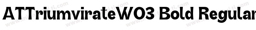 ATTriumvirateW03 Bold Regular字体转换